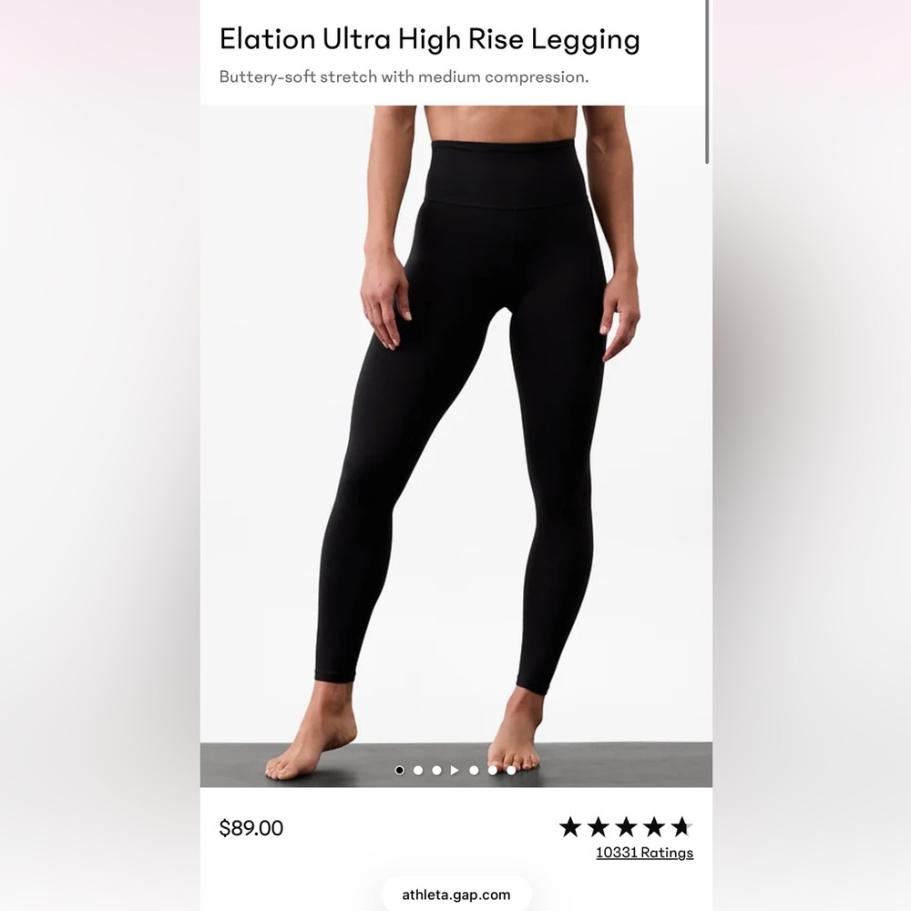 Athleta Classic Black Leggings
